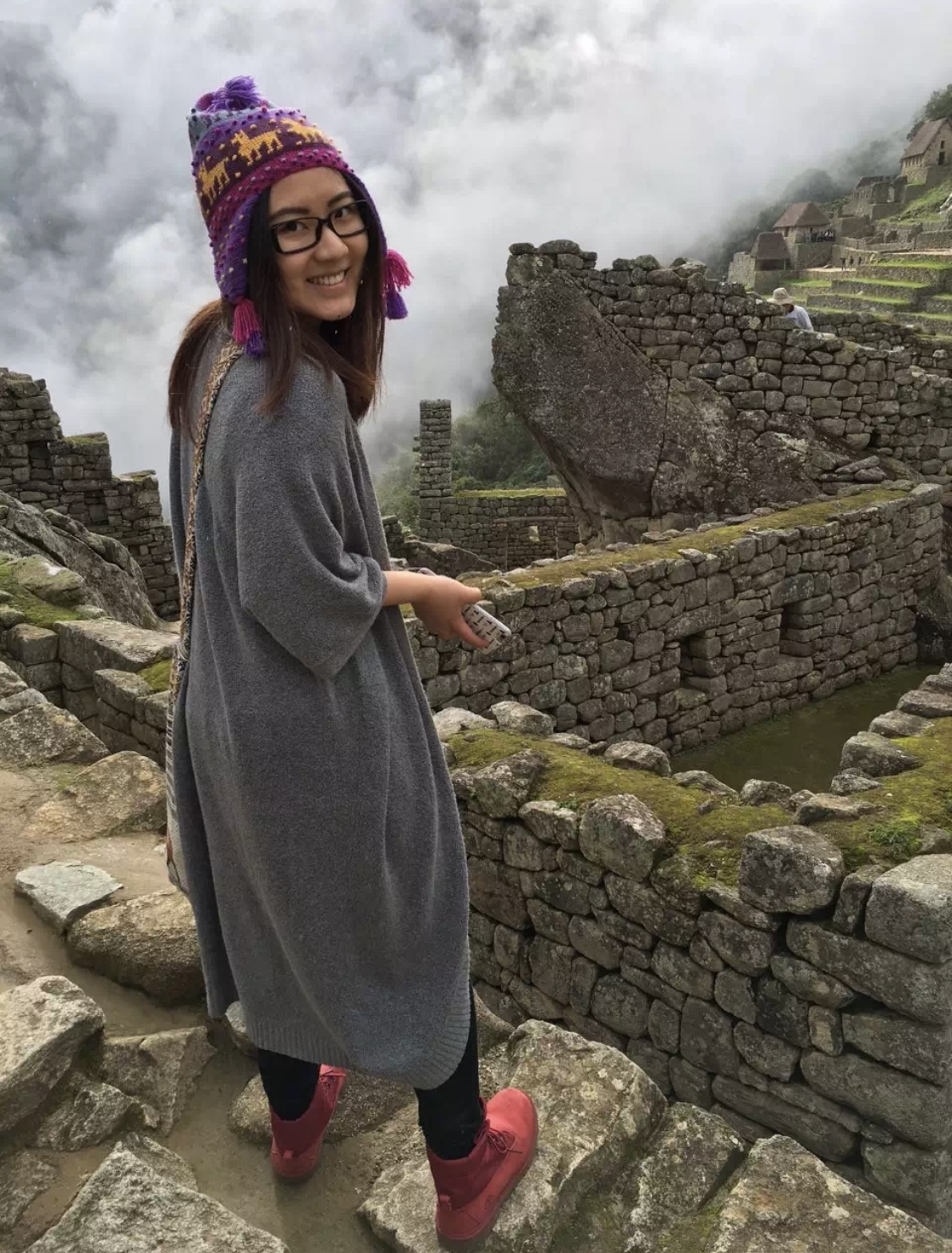 Ashley traveling at Machu Picchu